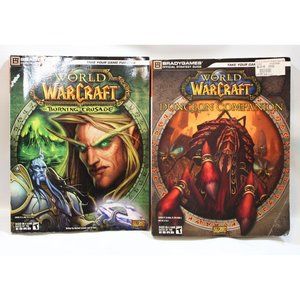 2 World of WarCraft Books Dungeon Companion AND Burning Crusade by BradyGames